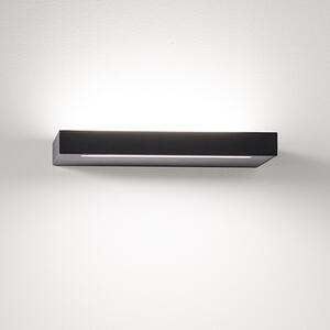 Applique Moderna Floor Alluminio Nero Acrilico Led 18W 3000K