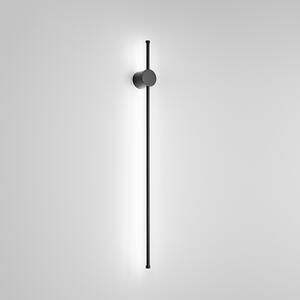 Applique Moderna Clock Alluminio Nero Acrilico Led 20W 3000K