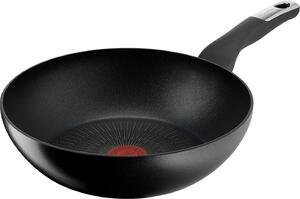 LAGOSTINA Wok Padella Antiaderente Induzione in Alluminio 28 cm colore Nero Unlimited