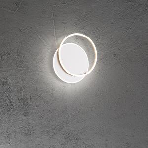 Plafoniera Moderna Orbit Alluminio Bianco Acrilico Oro Led 43W 3000K