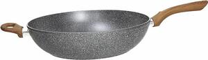 Tognana Wok Padella Antiaderente Induzione in Alluminio 32 cm Stone & Wood