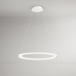 Sospensione Moderna Edge Alluminio Bianco Acrilico Led 86W 3000K
