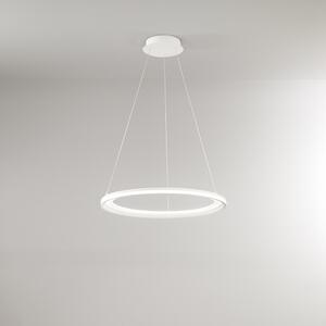 Sospensione Moderna Edge Alluminio Bianco Acrilico Led 66W 3000K