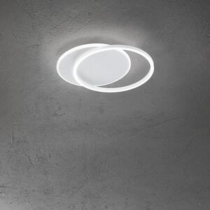Plafoniera Moderna Orbit Alluminio Bianco Acrilico Led 43W 3000K
