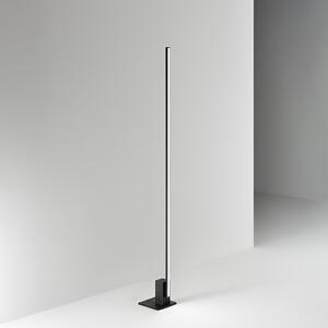 Piantana Moderna Syncro Alluminio Nero Acrilico Led 30W Cct 3000/4000/6000K
