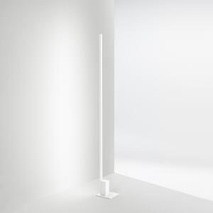Piantana Moderna Syncro Alluminio Bianco Acrilico Led 30W Cct 3000/4000/6000K