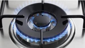 De Longhi YAF 57 ASV Piano Cottura 5 Fuochi a Gas 70 cm (1 Bruciatore Tripla Corona) colore Inox