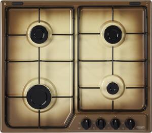 De Longhi YTF 46 ASV Piano Cottura 4 Fuochi a Gas 60 cm colore Terra di Francia