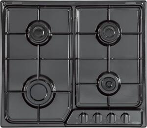 De Longhi YNF 46 ASV Piano Cottura 4 Fuochi a Gas 60 cm colore Nero