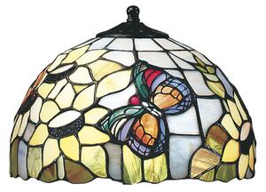 Paralume Tiffany In Vetro Decorato Multicolor D. 26Cm