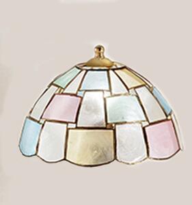 Paralume Madreperla Decorato Multicolor D. 23Cm