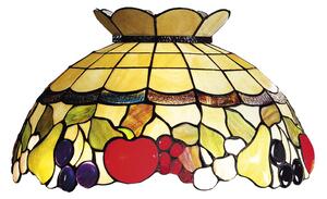 Paralume Tiffany In Vetro Decorato Multicolor D. 55Cm