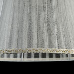 Maytoni Sospensione in stile classico struttura in metallo e paralume in tessuto Grace Bianco/Oro