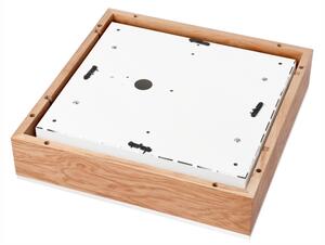 Plafoniera OAK SQUARE 4xE27/15W/230V 39x39 cm quercia/bianco