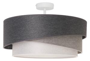 Duolla - Lampadario a plafone KOBO 1xE27/15W/230V diametro 45 cm grigio/bianco