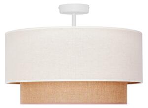 Duolla - Lampadario a plafone BOHO 1xE27/15W/230V diametro 45 cm color crema/marrone