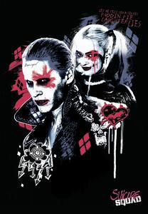 Stampa d'arte Suicide Squad - Harley e Joker, (26.7 x 40 cm)