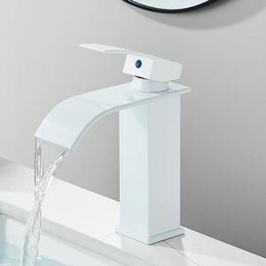 Rubinetto per lavabo - Modello basso a 1 foro - Montaggio a filo piano - Monocomando - Cartuccia in Vetroceramica - Acqua calda/fredda - Nero opaco - Verde chiaro