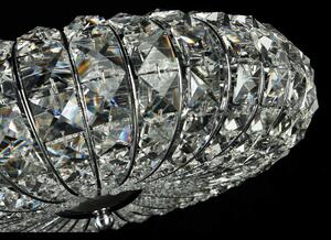 Maytoni Lampadario in stile classico con paralume in cristallo e struttura in metallo Broche Nichel