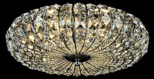 Maytoni Lampadario in stile classico con paralume in cristallo e struttura in metallo Broche Nichel