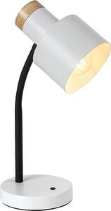 Rabalux 74098 - Lampada da tavolo PASTRO 1xE27/20W/230V bianca