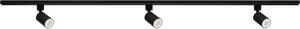 Kanlux 45924 - Faretto per sistema a binario ALTEAR 3xGU10/10W/230V 1,5m nero