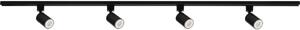 Kanlux 45926 - Faretto da binario ALTEAR 4xGU10/10W/230V 1,5 m nero