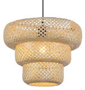 Lampada a sospensione con cavo TULUM 1xE27/15W/230V in bambù