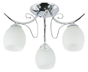 Plafoniera ELLA 3xE27/15W/230V in cromo lucido