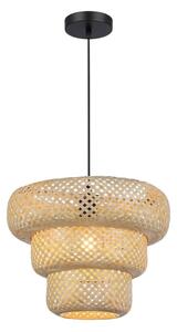 Lampada a sospensione con cavo TULUM 1xE27/15W/230V in bambù