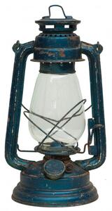 Vecchia lanterna a petrolio in metallo L15xPR15xH32 cm finiture assortite