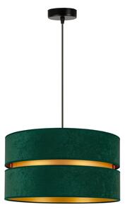 Duolla - Lampadario a sospensione con filo DUO 1xE27/15W/230V diametro 40 cm verde/oro