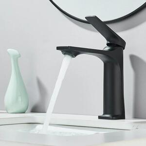 Rubinetto per lavabo - Miscelatore monocomando - Montaggio monoforo - Montaggio a colonna - Acqua calda e fredda - Cartuccia in Vetroceramica - Lega di zinco - Verde chiaro