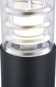 Maytoni Applique da esterni corpo in metallo diffusore in vetro a lampadine LED Bronx Alluminio Nero E27 60W 1 Lampadina