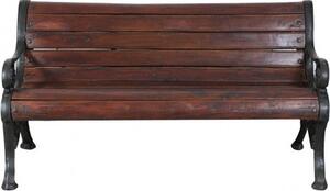 Panchina in legno massiccio e ghisa L145xPR65xH77 cm