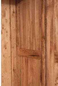 Armadio Country in legno massello di tiglio finitura naturale L100xPR50xH210 cm. Made in Italy