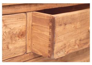 Armadio Country in legno massello di tiglio finitura naturale L120xPR59xH197 cm. Made in Italy