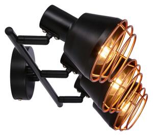 Faretto NERIA 3xE14/40W/230V nero/rame