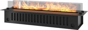 Caminetto a Vapore Acqueo da Incasso Invapo Insert 1200 - Fiamma Multicolore, Effetto 3D e Controllo App, Serbatoio 2.4l - 120cm