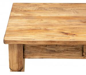 Tavolo scrittoio Country in legno massello di tiglio. Made in Italy