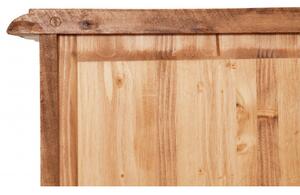 Cassettiera Country in legno massello di tiglio finitura naturale L170xPR40xH100 cm. Made in Italy