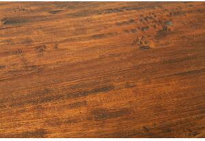 Cassettiera Country in legno massello di tiglio finitura noce L116xPR41xH100 cm. Made in Italy