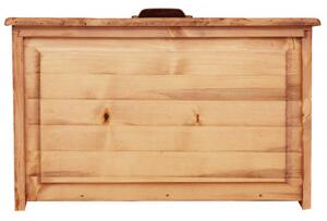 Cassettiera Country in legno massello di tiglio finitura naturale L63xPR41xH120 cm. Made in Italy
