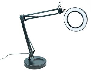 Brilagi - Lampada da tavolo LED dimmerabile con una lente d'ingrandimento LED/12W/5V 3000/4200/6000K nero