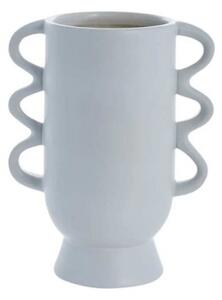 Suselle - Vaso Bianco In Ceramica Con Manici Decorativi