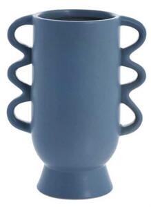 Suselle - Vaso Azzurro In Ceramica Con Manici Decorativi