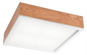 Plafoniera OAK SQUARE 4xE27/15W/230V 39x39 cm quercia/bianco