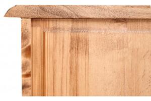Cassettiera Country in legno massello di tiglio finitura naturale L63xPR41xH100 cm. Made in Italy