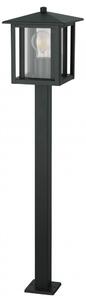 Paletto da Giardino Nero 80cm Acciaio INOX, Base E27 - Serie PILLAR Colore Nero