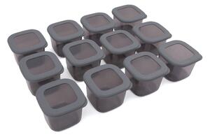 Set di contenitori per alimenti in plastica alimentari 12 pz Fresco – Hermia